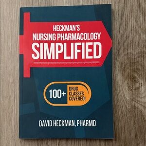 Nursing Pharmacology Simplified - Navy & Red